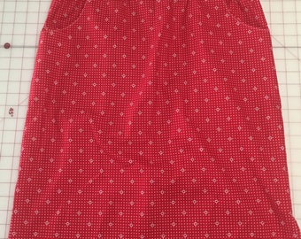 Lovely Skirt Cotton Knee Length with Pockets