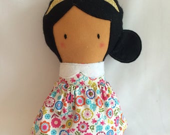 Little Flower Doll * Cloth Doll * Rag Doll * Fabric Doll * Handmade Doll * Cute Doll * Girls Gift * Baby Gift