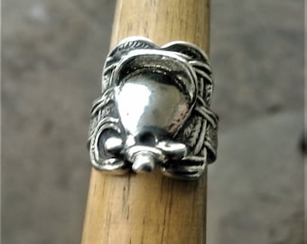 Sterling Silver Saddle Ring