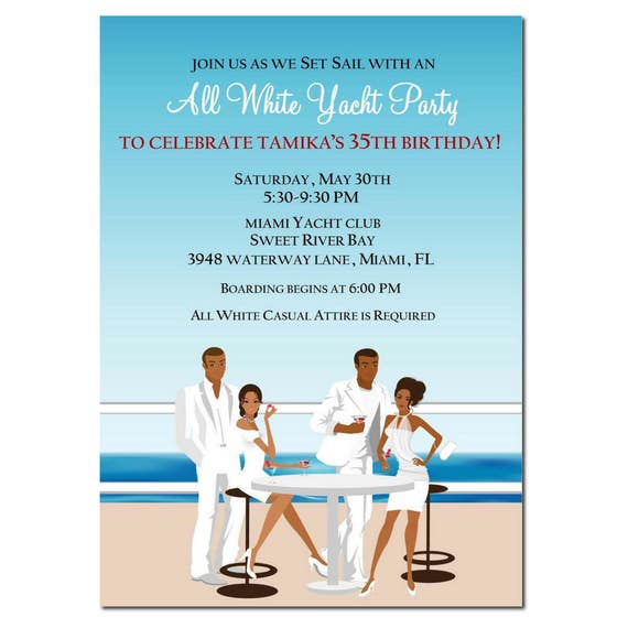Yacht Party Invitations 6