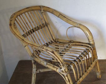 From the 60s/70s rattan chair child