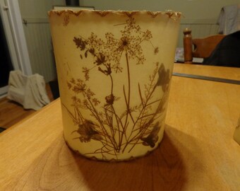 vintage pressed flower lampshades (pair)
