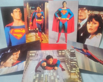 7 Original postcards of Superman 1979 brand DC unused comics.