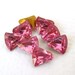Vintage Rhinestone Bells Rose Pink Glass Jewels 8mm rhs0445 (8)