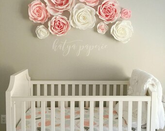 giant paper flower wall decor with roses and peonies shop