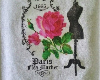 Paris Flea Market Flour Sack towel