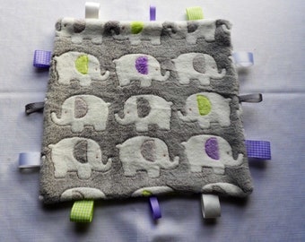 Baby Taggy Blanket/Comforter/Pacifier/Baby Boy/Baby Girl/Baby Shower