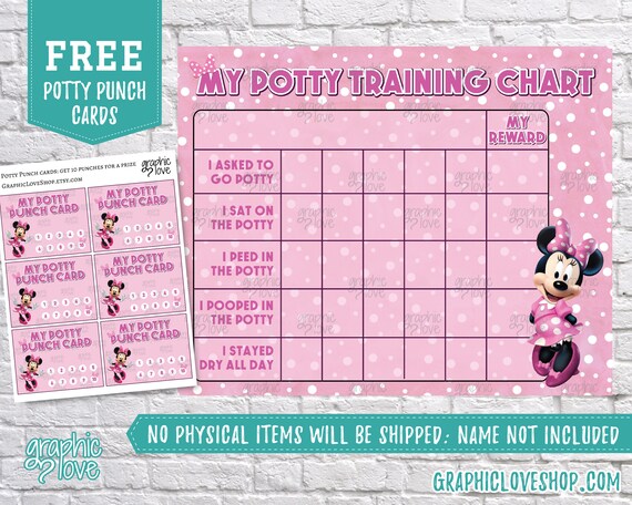 Potty Training Reward Chart Minnie Mouse