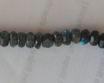 Set of 15 6-7mm Labradorite Rondelles