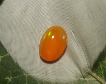 Opal Cabochon, 0.5ct Ethiopian Fire Opal
