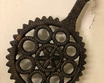 Vintage Cast Iron Hex Trivet