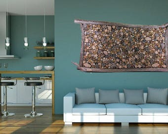 Large Driftwood Slice Hanging Art Wall Circle Coastal Large Driftwood Slice Hanging Art Wall Circle Coastal