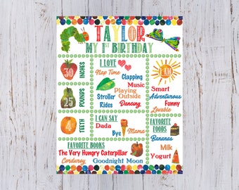 Very Hungry Caterpillar Birthday Board