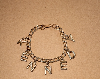1960 Kennedy Campaign Charm Bracelet / President Kennedy JFK 1960 Charm Bracelet ORIGINAL