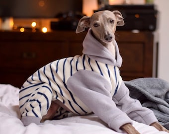 Various Patterned Fleece Onesies for Italian Greyhounds
