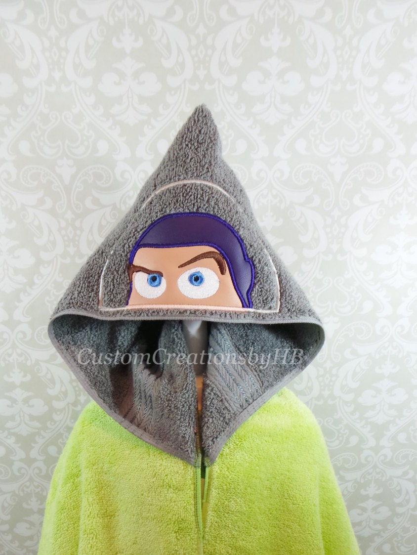 buzz lightyear hooded towel