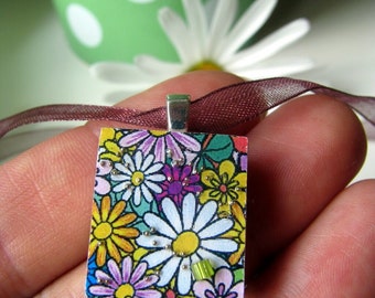 Scrabble pendant, Scrabble tile pendant, Scrabble jewelry, Scrabble charm, HIPPY