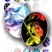 Cameo digital collage sheet graphics art colorful rainbow smoke images abstract oval jewelry making supplies (166)BUY 3 GET 1 FREE