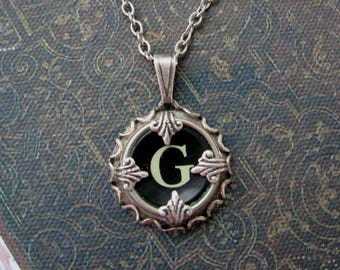 Typewriter Key Jewelry - Typewriter Charm - Letter G