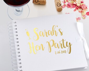 Hen Do / bachelorette / Party Personalised Scrapbook / Photo Album