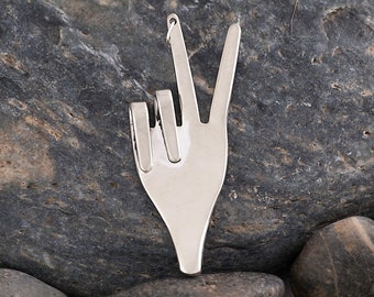 Fork Peace Pendant SP023