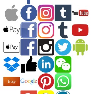 Social media icons & logo SVG files - 32 in total!