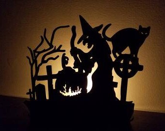 Halloween tea light holder
