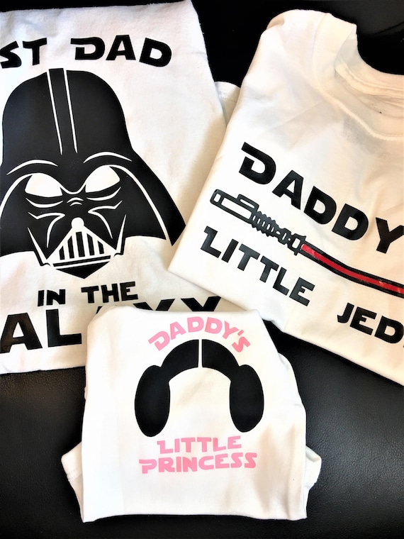 You can buy theBest Dad in the Galaxy Star Wars Shirt with Matching Kid's Designs here