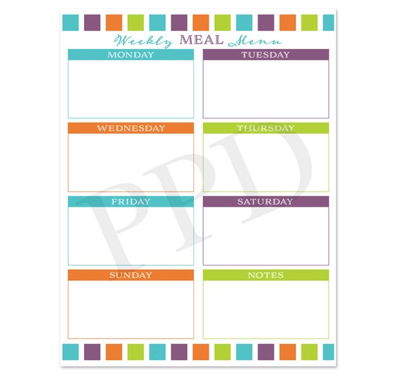 printable grocery list by department