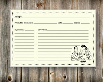 recipe cards 5x7