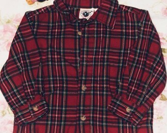 18 months boy button up flannel by Good Lad