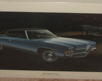 1972 Chevrolet Caprice Coupe - Original Showroom Print - SKU 1310