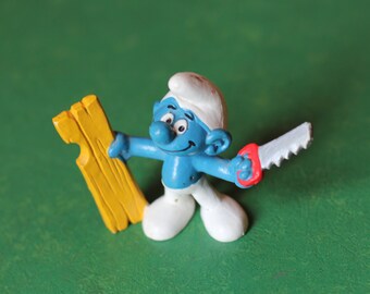 handy smurf figurine