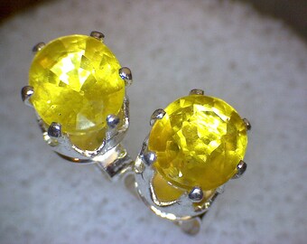 Yellow Sapphire Earrings