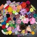 Baby Headband Kit baby shower 35 DIY Headbands- BabyShower Shabby Flowers - DIY Headband Supplies Craft Activity Bow Bar