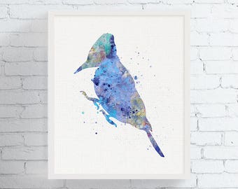 Watercolor Woodpecker Print, Woodpecker Art, Bird Watercolor Print, Bird Wall Art, Bird Painting, Bird Art Print, Living Room Decor,, Framed