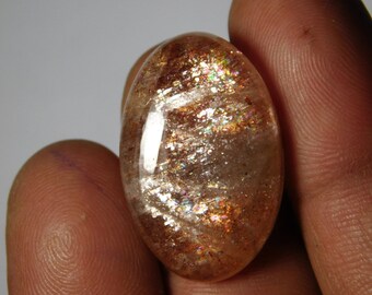 Beautiful Sunstone Gemstone Top Quality handmade Cabochons 100%Natural Beautiful Loose stone 31Cts.(28X18)mm