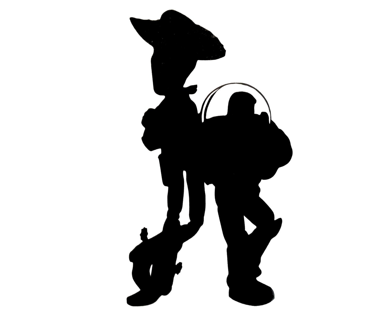 buzz and woody car decal