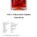 Synthetic Sapphire - Stunning 4.40 Carat Hot Orange/Padparadscha Emerald Cut Synthetic Sapphire...