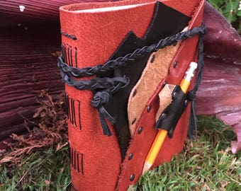 Premium handbound leather journal, Australian Kangaroo skin