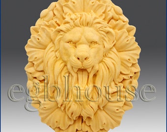 2D Silicone Soap Mold - Roaring Lion King - Free Shipping