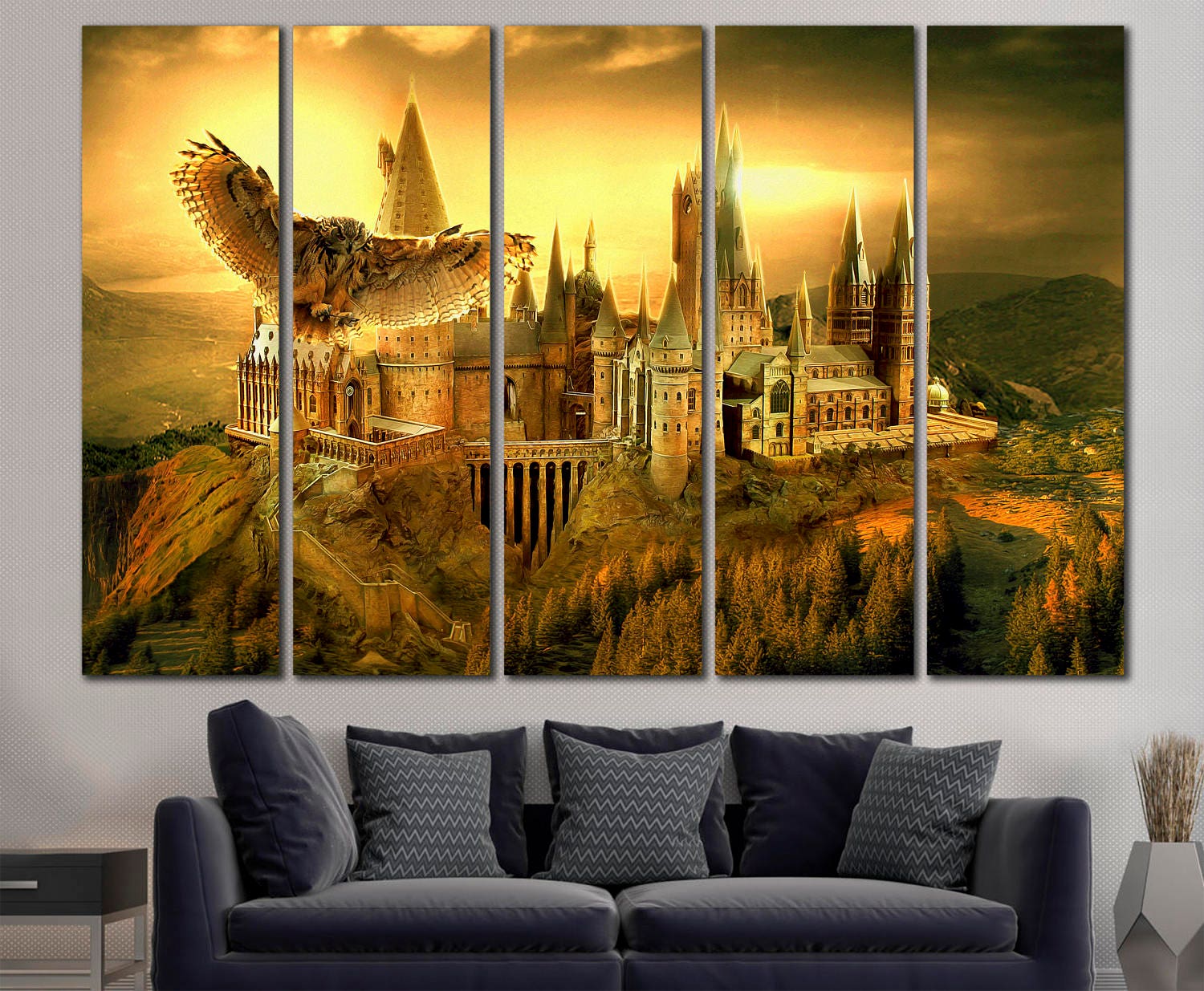 Hogwarts Castle Canvas Print Harry Potter Wall Decor