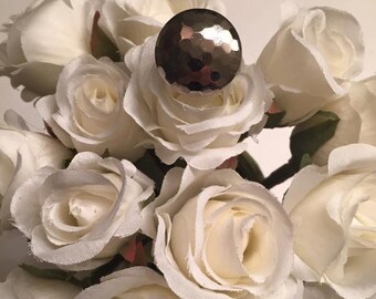 Hammered Silver Dome Ring