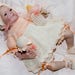 Cheryl's Crochet CC73 Baby Peaches and Cream Dress, Bonnet and Booties 0-6 months Set PDF Download Crochet Pattern