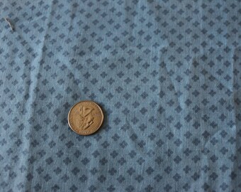 16 Blue Calico vintage fabric