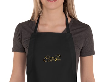 Eat the Cake promotional Embroidered Apron