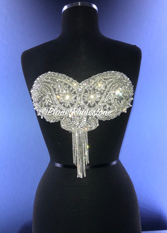 Britney Crystal Bralette Applique