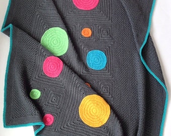 Squircles Modern Crochet Blanket Pattern