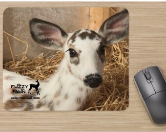 Fuzzy Fawn Deer/Mouse Pad "BOO"