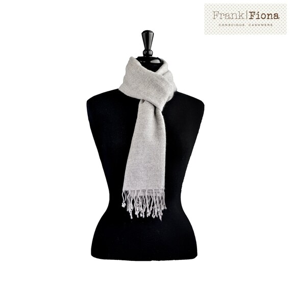Cashmere scarf pashmina shawl aesthetic clothing knitted scarf chunky knit stole nepal natural wool mindfulness gift gift for men organic 5F